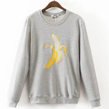 New Arrival Women Top Winter Hoodies Fruit Banana Donut Print Full Sleeve Fashion Style Casual Embroidery Sweatshirts 71947 GS