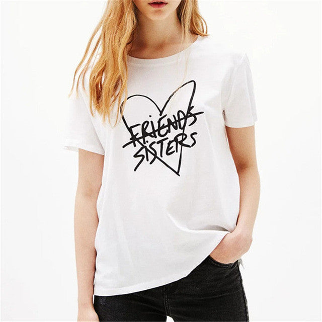 New Arrivals Fashion Women Plus Size T shirts Funny Letter Heart Print t-shirt Women Top Short Sleeve Female tops 72584 GS