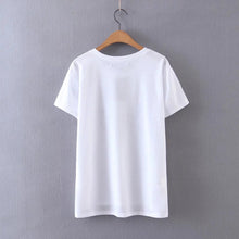 New Arrivals Fashion Women Plus Size T shirts Funny Letter Heart Print t-shirt Women Top Short Sleeve Female tops 72584 GS