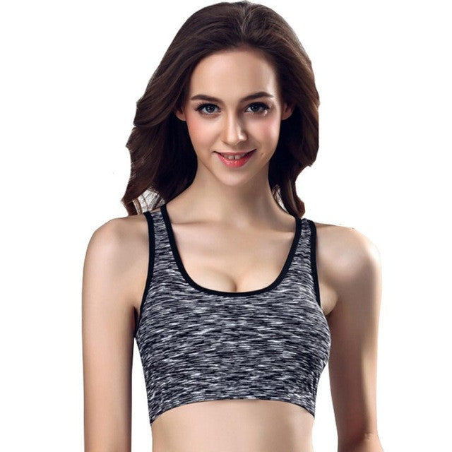 New Brassiere Fitness Bras Woman Padded Cotton Solide Fashion Workout Top Cropped Wire Free Push Up Bra Female #63 GS