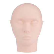 Mannequin Flat Head with Practice False Eyelash Tweezer for Training Eyelash Extension yellow Color Anne GS