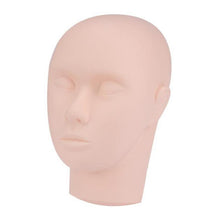 Mannequin Flat Head with Practice False Eyelash Tweezer for Training Eyelash Extension yellow Color Anne GS
