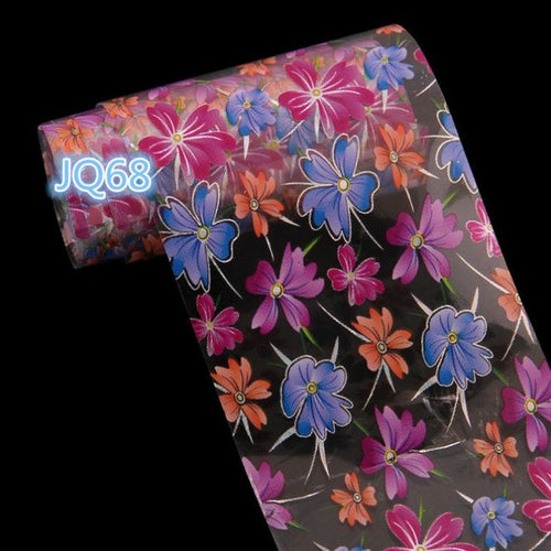 Starry Sky Design Nail Art Foil Stickers Transfer Decal Tips Manicure As picture show Color Easy to apply GS