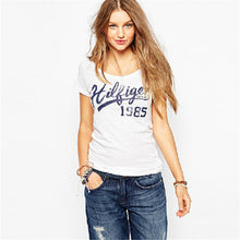 New European Style T shirt Character Letter Print O-neck Short Sleeve Plus Large Size T-shirt Women Casual Tops 60035 GS