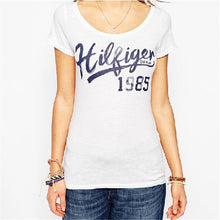 New European Style T shirt Character Letter Print O-neck Short Sleeve Plus Large Size T-shirt Women Casual Tops 60035 GS