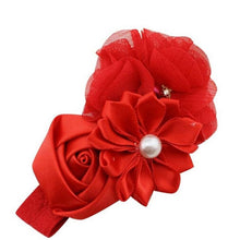 New Fashion Baby Girl Children Flower Pearl Hair Band Headband Hairband Hair Accessories 7 Colors #425 GS
