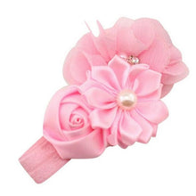 New Fashion Baby Girl Children Flower Pearl Hair Band Headband Hairband Hair Accessories 7 Colors #425 GS
