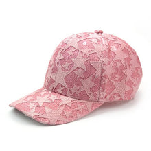 New Fashion Baseball Caps Women Solid Lace Star Pattern Adjustable Sun Snapback Hat For Women Girls gorra de beisbol #63 GS
