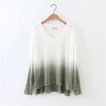 New Fashion Female Knitted Pullovers Long Sleeve V-neck Winter Autumn Sweaters Hot  72081 GS