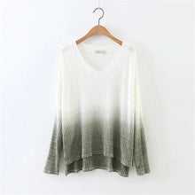 New Fashion Female Knitted Pullovers Long Sleeve V-neck Winter Autumn Sweaters Hot  72081 GS