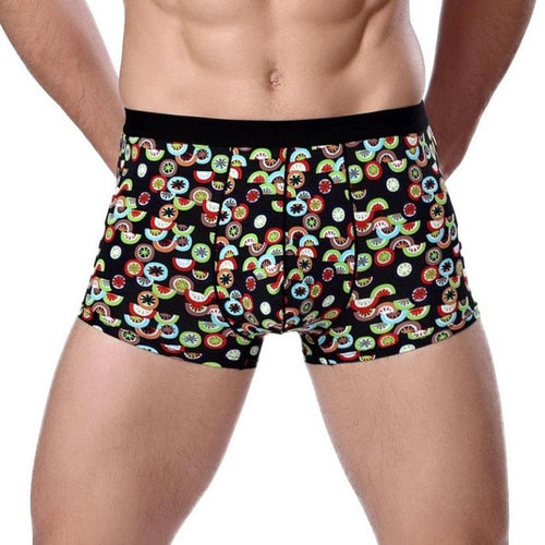 New Fashion Mens Briefs Cotton Print Underwear Men Boxers Underpants boxer homme Plus Size L-3XL #23 GS