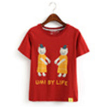 New Fashion Short Sleeve T-shirts Harajuku T Shirts Kawaii Cartoon Print Plus Size Female O-neck Casual Women Tops 72464 GS