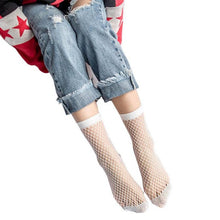 New Fashion Socks Women Sexy Lace Fishnet Net Plain Ankle-Length Short Socks Women Black White #416 GS