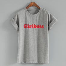 New Fashion Women Summer S-XL T shirts Female Letter Grilboss Print t-shirt Short Sleeve Plus Size Woman tops 72503 GS