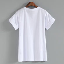 New Fashion Women Summer S-XL T shirts Female Letter Grilboss Print t-shirt Short Sleeve Plus Size Woman tops 72503 GS