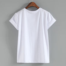 New Fashion Women Summer T shirts Female Nothing Letter Rose Floral Print t-shirt Short Sleeve Plus Size Woman tops 32785 GS