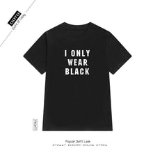 New Fashion Women Summer XS-3XL T shirts Female Letter Print Black t-shirt Short Sleeve Plus Size Woman tops 72552 GS