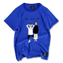 New Fashion Women T shirts Funny Letter Look What Look Print t-shirt Men Top Short Sleeve tshirt Female Unisex tops 72439 GS