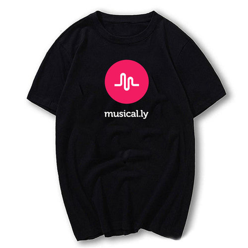 New Fashion Women T shirts Letter Print t-shirt Men Top Short Sleeve Female musical.ly tops 72237 GS