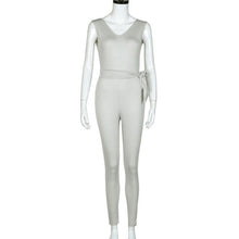 New Fashion Women V-Neck Sleeveless Bodycon Bandage Jumpsuit Black Blue White #1212 GS