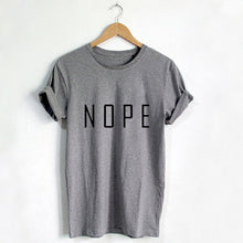 New Fashion Women clothing T shirts Print Tee Letter T-shirt Women Top Short Sleeve Female Nope tops 72403 GS