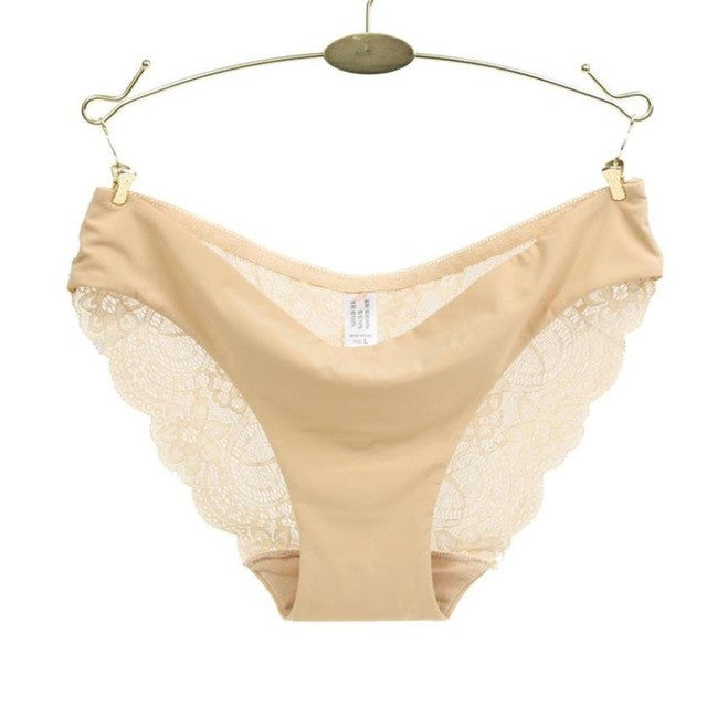 New Fashion Women lace Panties Seamless Cotton Nylon Soft Solid Women's Panties Hollow Out briefs Underwear Women S-XL #23 GS