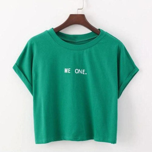 New  Harajuku Women Casual T-Shirt Letter Print Cute Cotton T Shirt Women Short Sleeve Girl Tshirt Tops Tees #419 GS