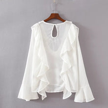 New Summer Shirt Women Blouse Deep V-neck Short Butterfly Sleeve Casual Shirt Plus Size Blusas With Button 72080 GS