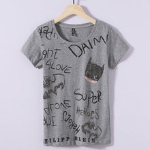 New Summer Women T Shirt Casual O Neck Short Sleeve Diamond Bling tshirt Female Letter Print Tops Tees 72367 GS