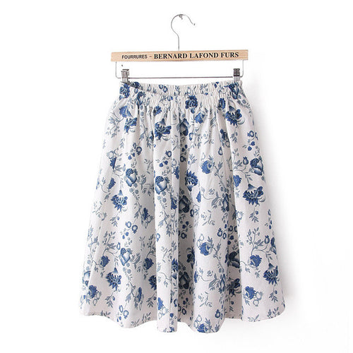 New Summer skirts womens Floral Short skirt Female Fashion Bohemia Plus Size Colorful Faldas Hot  72423 GS
