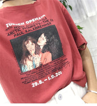 New Women Harajuku Girl Character Letter Print t-shirt Women Short Sleeve T shirts Female O-neck Tops Plus Size 72613 GS