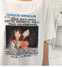 New Women Harajuku Girl Character Letter Print t-shirt Women Short Sleeve T shirts Female O-neck Tops Plus Size 72613 GS