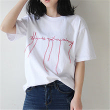 New Women Harajuku Letter Embroidery Tassel t-shirt Korean style Women Short Sleeve T shirts Female O-neck Tops Plus Size GS