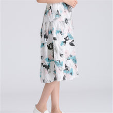 New Women Summer Skirt Long Floral skirts Female Fashion Bohemia Plus Size Elegantes Faldas With Bow Sashes 72426 GS