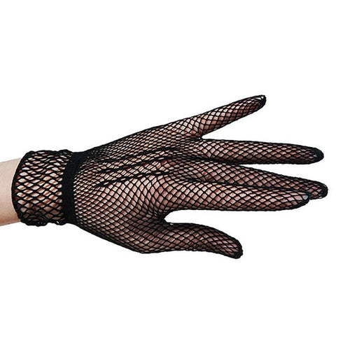 New Women  UV-Proof Driving Gloves Nylon Mesh Fishnet Gloves Ladies Black White Guantes #03 GS
