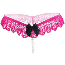 New Women Unerwear Lace Pearls Sexy G String Low Rise Sexy Lace Panties Women's Thongs Briefs UnderPants 6Colors #23 GS