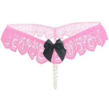 New Women Unerwear Lace Pearls Sexy G String Low Rise Sexy Lace Panties Women's Thongs Briefs UnderPants 6Colors #23 GS