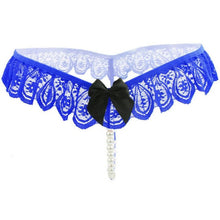New Women Unerwear Lace Pearls Sexy G String Low Rise Sexy Lace Panties Women's Thongs Briefs UnderPants 6Colors #23 GS