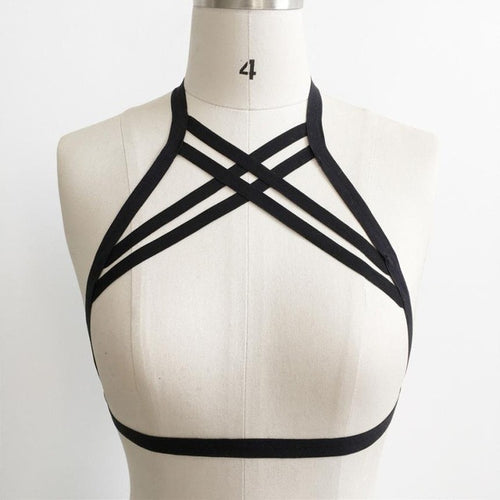 New fashion Ladies Strappy Bra Crop Top Strap Bandage bra sexy lady lingerie Hot Elastic top garter Bustier Tops #23 GS