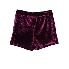 Red Blue Black Shorts Women Velvet drawstring Slim casual high waist Shorts  Skinny Shorts pantalon corto mujer #63 GS