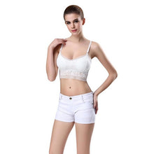Sexy Lace Bra Bralette Fitness Padded Crop Top Women's Camis Tank Tops Bustier Short Vest Tank Top Women Black White #23 GS