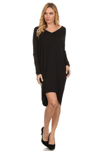 Sexy Pencil Knee-Length Dress Plus Sizes Brief Vestidos Full Batwing Sleeve V-neck Women Dresses 71997 GS