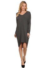 Sexy Pencil Knee-Length Dress Plus Sizes Brief Vestidos Full Batwing Sleeve V-neck Women Dresses 71997 GS