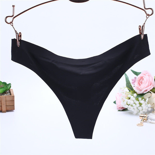 Sexy Women  Invisible Underwear Briefs Ice Silk Seamless Women's Underwear ladies panties Crotch High Quality #33 GS