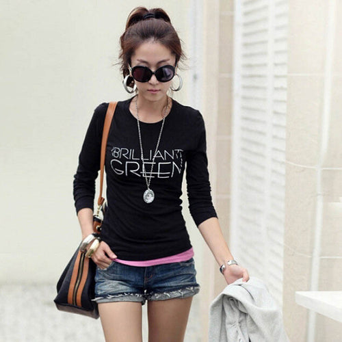 Casual Women T Shirt Women Tops Long Sleeve O Neck Bottoming Party Clothing Ropa Mujer Plus Size GS