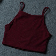 Fashion Women Knitwear Sleeveless Tank Top Women Shirt Casual Crop Tops T-Shirt Camis For Women cropped feminino #8 GS
