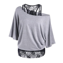 Fashion Women Lace Splice Off Shoulder Womens Shirts Tops Ladies Blouses camisetas mujer Women Clothing #23 GS