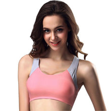 Fitness Bra Women Push Up Padded Sexy Patchwork Bra Tops Female Workout Tank Tops Plus Size Workout Bra Ladies#63 GS
