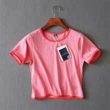 Summer New Fashion Women Top O-neck Crop Top Short Sleeve T shirt Women Short t-shirt 72078 GS