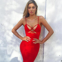 Sexy Women Hollow Out Bodycon Strapless Sleeveless Party Slim Fit Mini Dress Ladies vestidos mujer Black/Red #43 GS